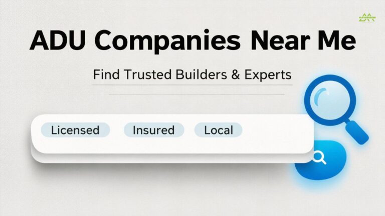 ADU Companies Near Me: Find Trusted Builders & Experts