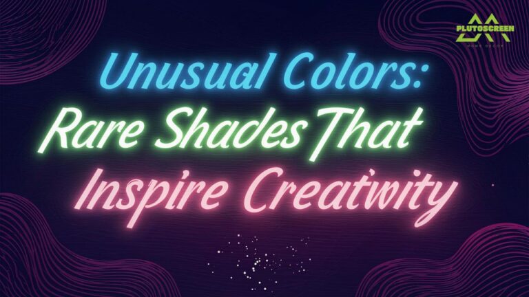 Unusual Colors: Rare Shades That Inspire Creativity