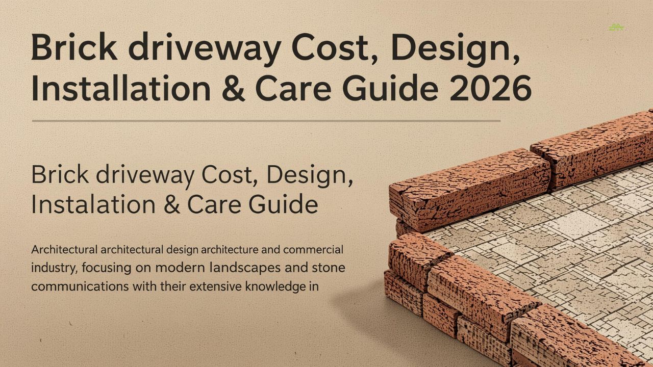 Brick driveway Cost, Design, Installation & Care Guide 2026