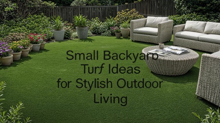 Small Backyard Turf Ideas for Stylish Outdoor Living