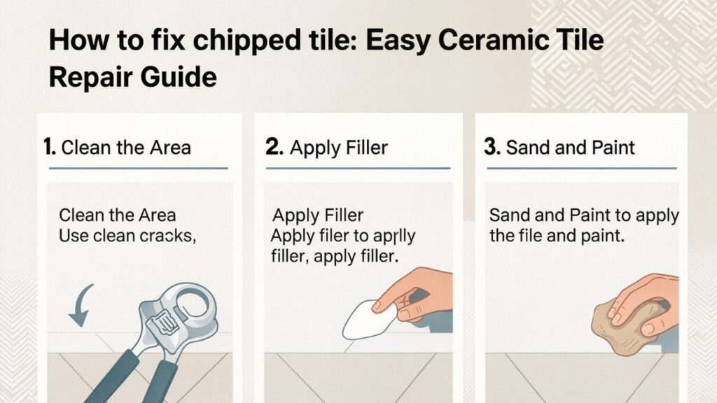 How to fix chipped tile: Easy Ceramic Tile Repair Guide