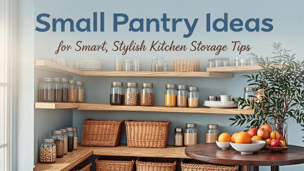 Small Pantry Ideas for Smart, Stylish Kitchen Storage Tips