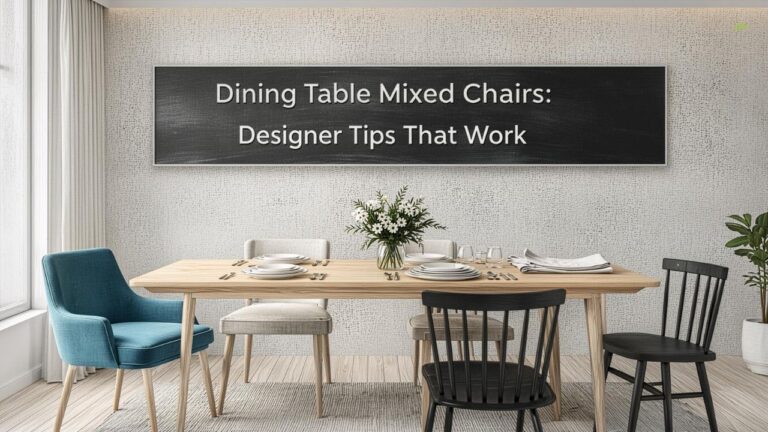 Dining Table Mixed Chairs: Designer Tips That Work