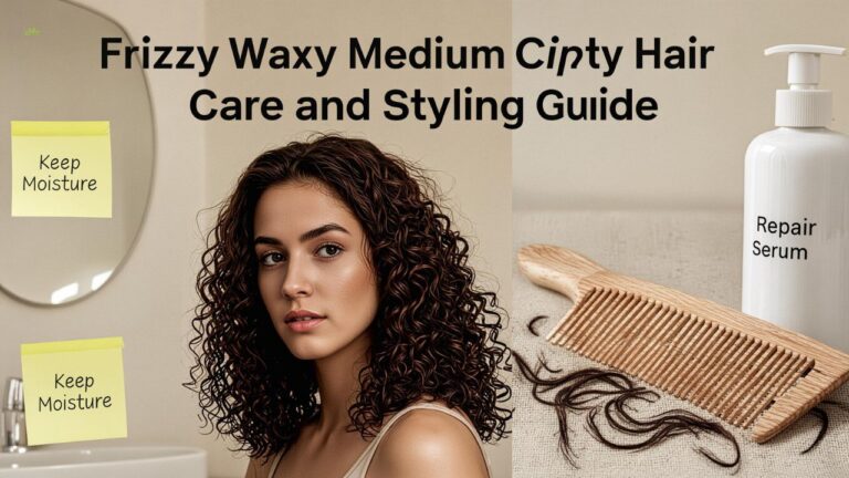 Frizzy Wavy Medium Curly Hair Care and Styling Guide Frizzy Wavy Medium Curly Hair Care and Styling Guide